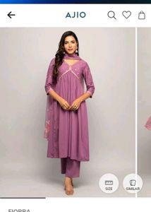 Fiorra Purple Ethnic Kurta Set
