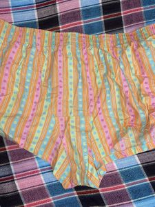 Y2k Striped &amp; Dotted Shorts