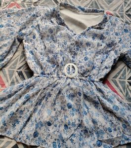 Floral Print Peplum Top