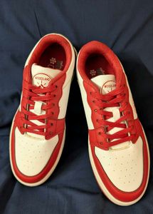Woodland Red &amp; White Sneakers Size 6