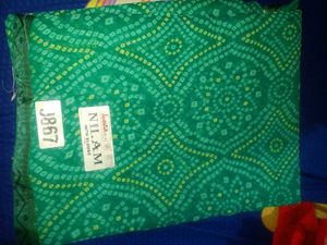 sea Green Bandhani Saree💭