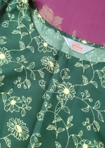 Green Kurtha Sleeveless