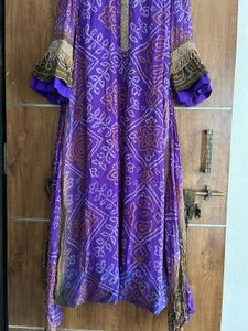 Bandhani Printed Long Stylist Kurti