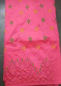 Beautiful Kantha Stitch Saree