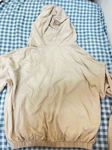 Beige Hoodie Jacket