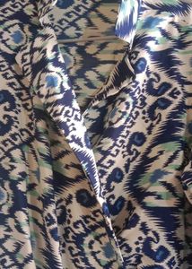 Ikat Draped Dress