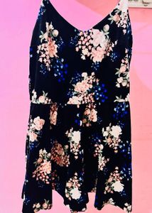 H&amp;M Floral Spaghetti Strap Playsuit