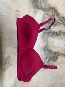 Burgundy Comfort Bra