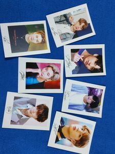 BTS all 7 members Polaroid Set with Autographs