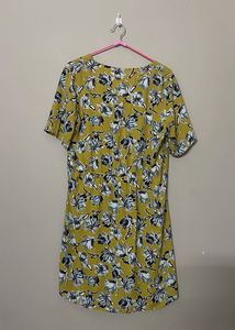 Floral Print Short Sleeve Dress