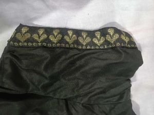 Elegant Black Saree with Blouse