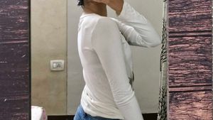White Body Hugging Top