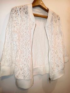 Lace Bomber Jacket Size S/ M/ L