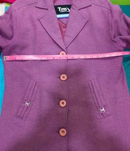 Elegant Purple Trench Coat