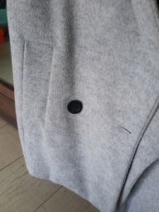 Grey blazer overcoat
