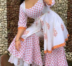 Bunaai Cotton Sharara Set