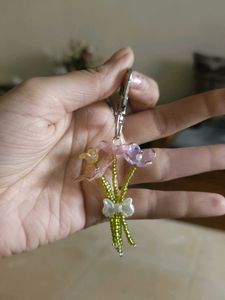 Floral Bouquet Bag Charm