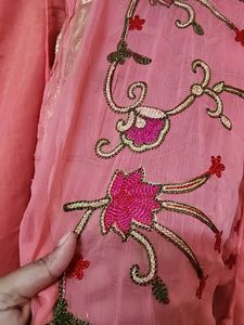 Saffron Colour Stitched Kurti