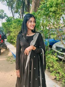 Black anarkali set