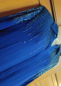 Beautiful Blue Embellished Shirt Dress