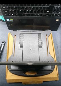 Laptop stand with phone/tablet holder