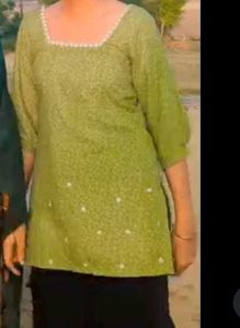 Green Embellished Tunic