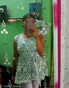 Stylish Printed Sleeveless short kurti