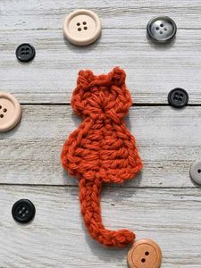 Crochet Cat Keychain