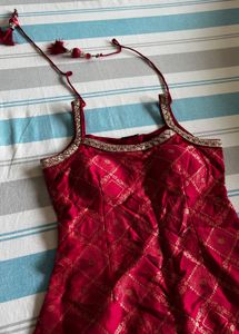Red Kurta Set Women