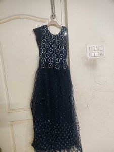 Elegant Navy Blue Dress &#34;L &#34;Size