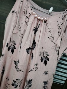 Floral Pink Dress with Shrug