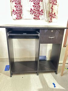 Dark Wood Computer Desk