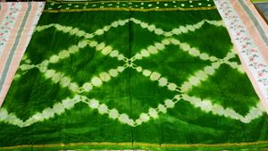 Green Bandhani Saree