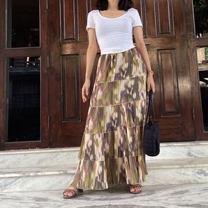 Pinterest Bohemian Korean Asymmetrical Maxi Skirt