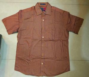 Striped Casual Peter England Half Shirt