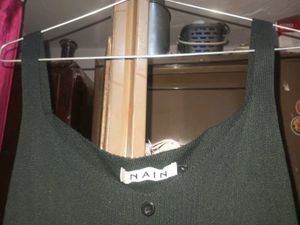 Olive Green Button-Down Midi Dress
