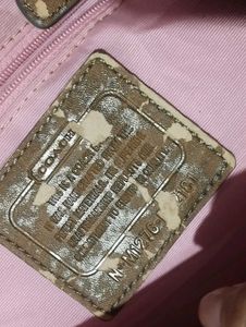 Coach Pink/Beige Handbag
