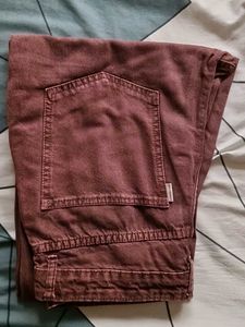Burgundy Casual Pants