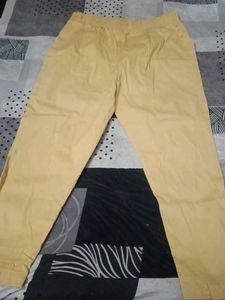 Casual Yellow Pants
