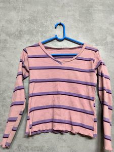 Striped Long Sleeve Top