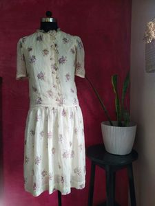 Korean Floral Dress