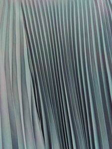 Grey Pleated Full Length Skirt
