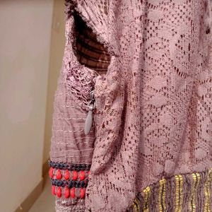 Boho Chic Brown Vintage Top