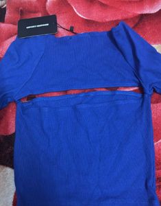 Blue Long Sleeve Top