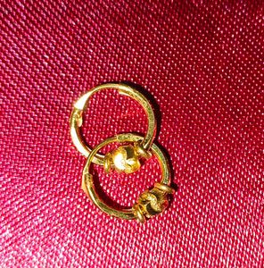 Baby girl pure gold earrings