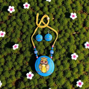 Owl Necklace & Earring Set