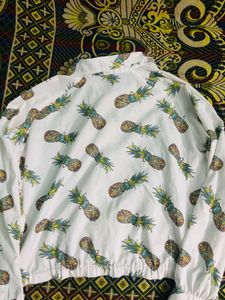 Pineapple Print Crop Top