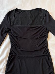 Urbanic Black Mesh Bodycon Mini Dress