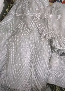 Elegant Silver Lehenga Choli Set