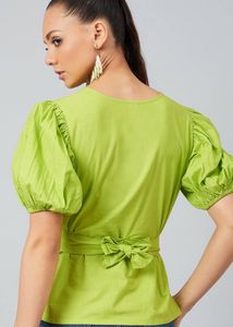 Athena Neon Green Top